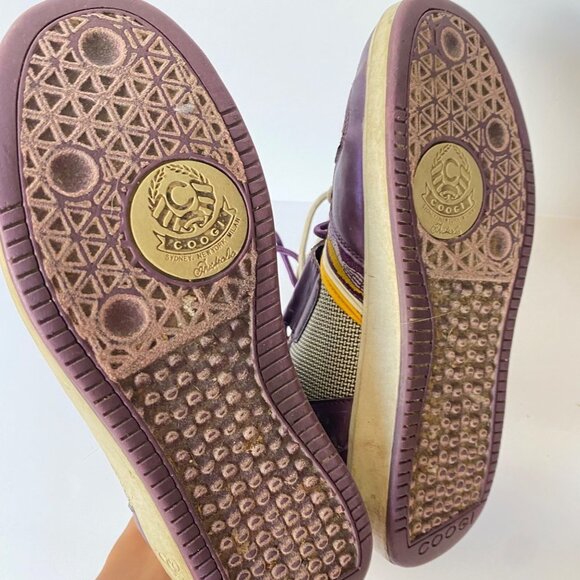 Vintage Coogi Australia Purple Leather Hi Fashion Sneakers Men's Shoe 8 EUR 41 - Picture 5 of 12